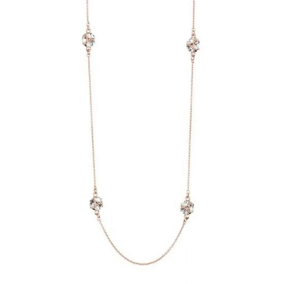 Kate Spade NWT Lady Marmalade gold scatter necklace 12k gold plated 32” long - Picture 3 of 10